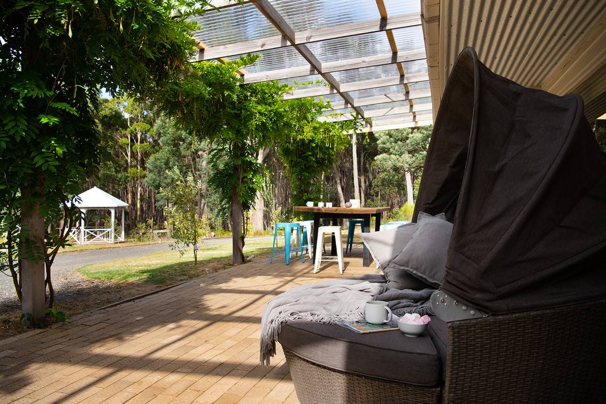 Covered seating